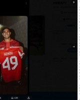 记者：阿兹努发布和阿什拉夫合照遭网暴，他亲自询问穆西亚拉伤情